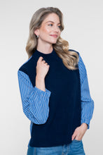 Afbeelding in Gallery-weergave laden, GEISHA PULL WITH STRIPE navy/blue-white stripe