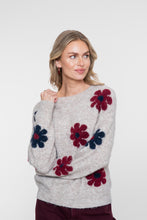Afbeelding in Gallery-weergave laden, GEISHA PULL FLOWERS sand/burgundy/navy