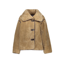 Load image into Gallery viewer, GEISHA JACKET SHORT BONDED FUR camel/brown