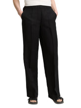 Load image into Gallery viewer, TOM TAILOR LINEN WIDE LEG PANTS deep black