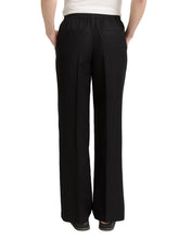 Load image into Gallery viewer, TOM TAILOR LINEN WIDE LEG PANTS deep black