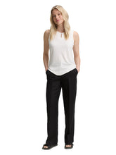 Load image into Gallery viewer, TOM TAILOR LINEN WIDE LEG PANTS deep black