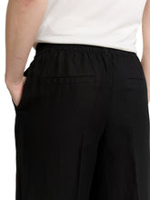 Load image into Gallery viewer, TOM TAILOR LINEN WIDE LEG PANTS deep black