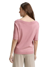 Load image into Gallery viewer, TOM TAILOR KNIT SHORTSLEEVE PULLOVER morning pink