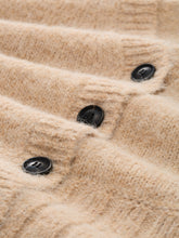 Afbeelding in Gallery-weergave laden, TOM TAILOR KNIT HAIRY BATWING CARDIGAN sand stone beige melange
