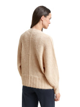 Afbeelding in Gallery-weergave laden, TOM TAILOR KNIT HAIRY BATWING CARDIGAN sand stone beige melange