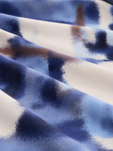 Afbeelding in Gallery-weergave laden, TOM TAILOR BLOUSE PRINTED V-NECK blue blurry argyle