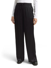 Afbeelding in Gallery-weergave laden, TOM TAILOR SATIN WIDE LEG PANTS deep black