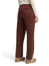Afbeelding in Gallery-weergave laden, TOM TAILOR EASY STRAIGHT PEL PANTS dark pecan brown