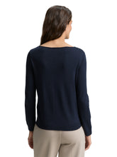Afbeelding in Gallery-weergave laden, TOM TAILOR KNIT BASIC BOATNECK sky captain blue
