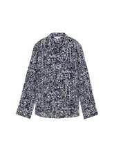 Afbeelding in Gallery-weergave laden, TOM TAILOR BLOUSE SHIRT PRINTED navy abstract dot design