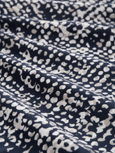 Afbeelding in Gallery-weergave laden, TOM TAILOR BLOUSE SHIRT PRINTED navy abstract dot design
