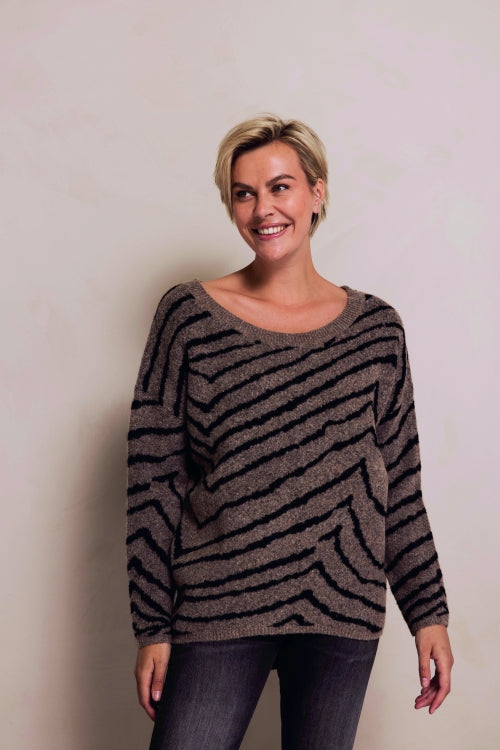 ZHRILL PULLOVER NINA ZEBRA sand
