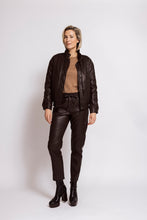 Load image into Gallery viewer, ZHRILL LEDERLOOK BROEK CHIARA brown
