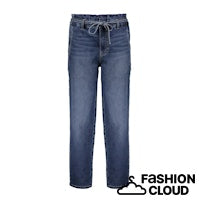 GEISHA JEANS BAGGY + BELT heavy stone wash
