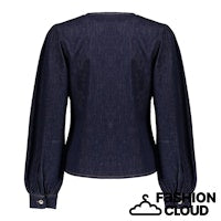 Load image into Gallery viewer, GEISHA BLOUSE DENIM dark blue denim
