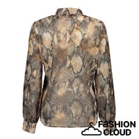Load image into Gallery viewer, GEISHA BLOUSE PRINT grey/brown
