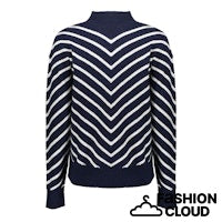 Afbeelding in Gallery-weergave laden, GEISHA PULL STRIPES TURTLENECK navy/off white
