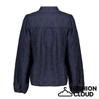 Load image into Gallery viewer, GEISHA BLOUSE WITH LACE DETAILS navy
