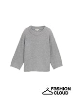 TOM TAILOR KNIT STRUCTURE MIX PULLOVER medium silver grey