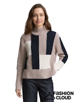 Afbeelding in Gallery-weergave laden, TOM TAILOR KNIT STRUCTURED COLOR BLOCK taupe structured
