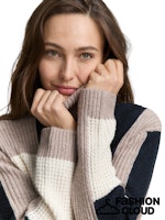 Afbeelding in Gallery-weergave laden, TOM TAILOR KNIT STRUCTURED COLOR BLOCK taupe structured
