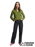Load image into Gallery viewer, TOM TAILOR BLOUSE STRUCTURED SOLID deep ivy green
