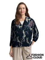 Load image into Gallery viewer, TOM TAILOR BLOUSE PLISSE ALLOVERPRINTED big flower design
