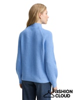 Afbeelding in Gallery-weergave laden, TOM TAILOR KNIT PLAITED RIB PULLOVER light blue knit structure
