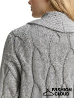 Afbeelding in Gallery-weergave laden, TOM TAILOR KNIT CARDIGAN WITH CABLE STRUCTURE medium silver grey
