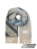 TOM TAILOR COSY BRUSHED SCARF blue geometric scarf