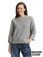 Afbeelding in Gallery-weergave laden, TOM TAILOR KNIT STRUCTURE MIX PULLOVER medium silver grey
