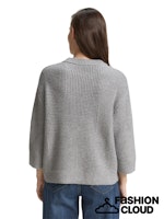 Afbeelding in Gallery-weergave laden, TOM TAILOR KNIT STRUCTURE MIX PULLOVER medium silver grey
