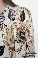 Load image into Gallery viewer, GEISHA BLOUSE PRINT beige/black
