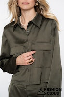 Afbeelding in Gallery-weergave laden, GEISHA JACKET SHINY moss green
