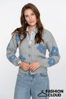 Afbeelding in Gallery-weergave laden, GEISHA VEST FLOWERS grey melange/blue
