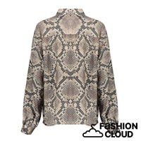 Load image into Gallery viewer, GEISHA BLOUSE ANIMAL black/sand
