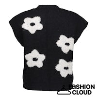 Afbeelding in Gallery-weergave laden, GEISHA VEST FLOWERS black/off white
