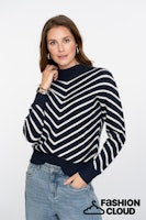 Afbeelding in Gallery-weergave laden, GEISHA PULL STRIPES TURTLENECK navy/off white
