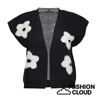 Afbeelding in Gallery-weergave laden, GEISHA VEST FLOWERS black/off white
