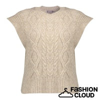 GEISHA SPENCER CABLE ARGYLE sand