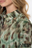 Load image into Gallery viewer, GEISHA BLOUSE PRINT green/brown
