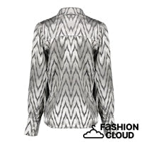 Load image into Gallery viewer, GEISHA BLOUSE ANIMAL SILVER silver grey
