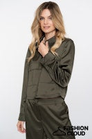 Afbeelding in Gallery-weergave laden, GEISHA JACKET SHINY moss green
