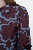 Load image into Gallery viewer, GEISHA BLOUSE PRINT blue/burgundy
