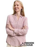 Load image into Gallery viewer, TOM TAILOR BLOUSE WITH SLUB STRUCTURE wineberry rose
