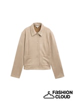 Afbeelding in Gallery-weergave laden, TOM TAILOR BLAZER JACKET WITH SUEDE OPTIC soft taupe grey
