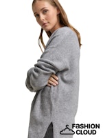 Afbeelding in Gallery-weergave laden, TOM TAILOR DENIM LONG V-NECK PULLOVER cement grey melange
