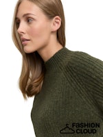 Afbeelding in Gallery-weergave laden, TOM TAILOR DENIM COZY MOCK NECK PULLOVER grape leaf green melange
