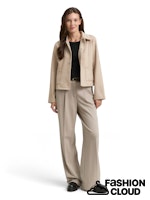 Afbeelding in Gallery-weergave laden, TOM TAILOR BLAZER JACKET WITH SUEDE OPTIC soft taupe grey
